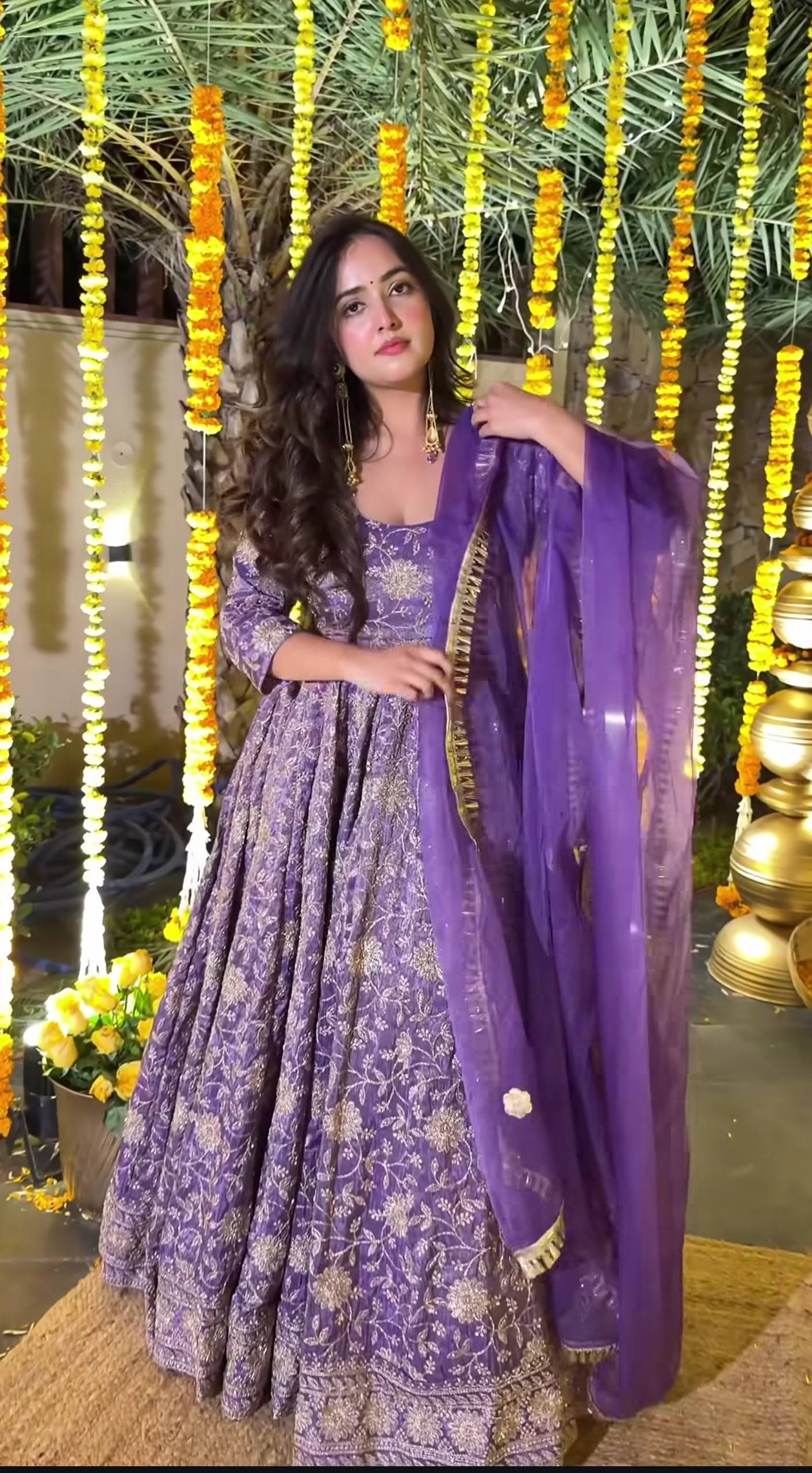 A Royal Amethyst Dream, Woven in Timeless Grace