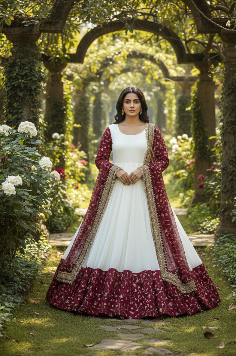 Premium Designer Ethnic Gown for Wedding & Party Wear