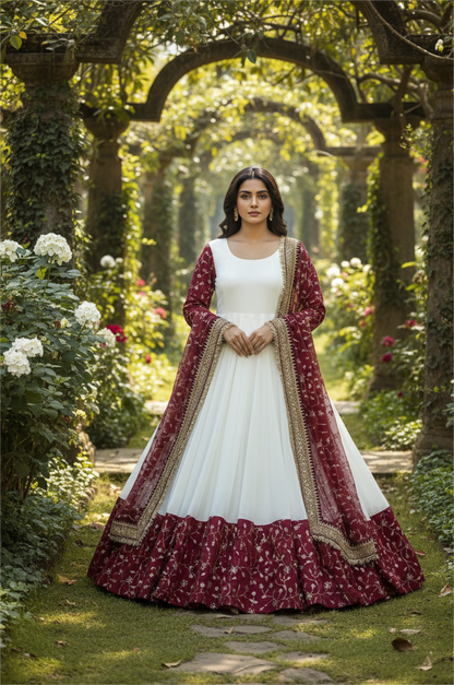 Premium Designer Ethnic Gown for Wedding & Party Wear