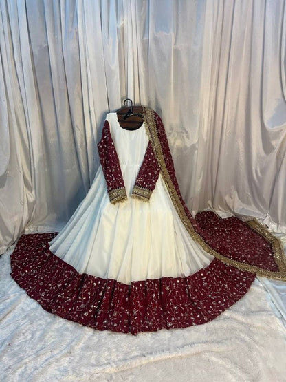 Premium Designer Ethnic Gown for Wedding & Party Wear