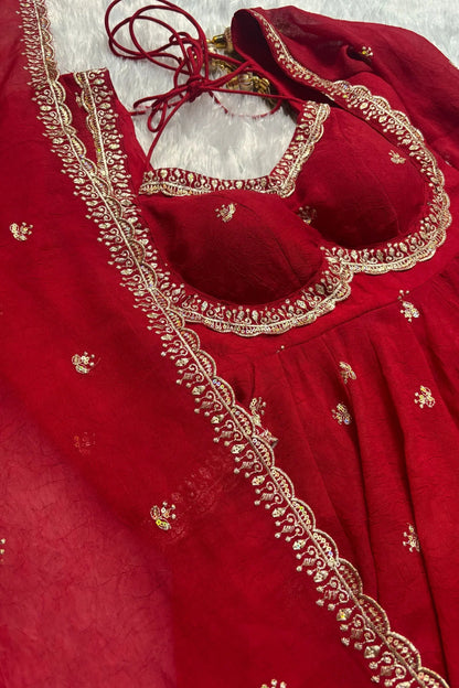 Elegance Unveiled: A Red Dress in Luxury