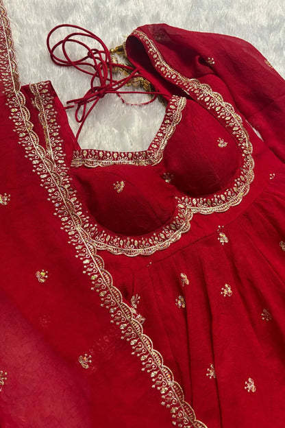 Elegance Unveiled: A Red Dress in Luxury