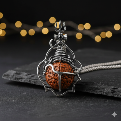 Shiva Rudraksh Pendant - A Confluence of Power, Peace, and Well-being