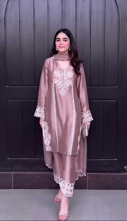 Luxurious Suit Adorned with Intricate