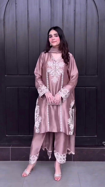 Luxurious Suit Adorned with Intricate