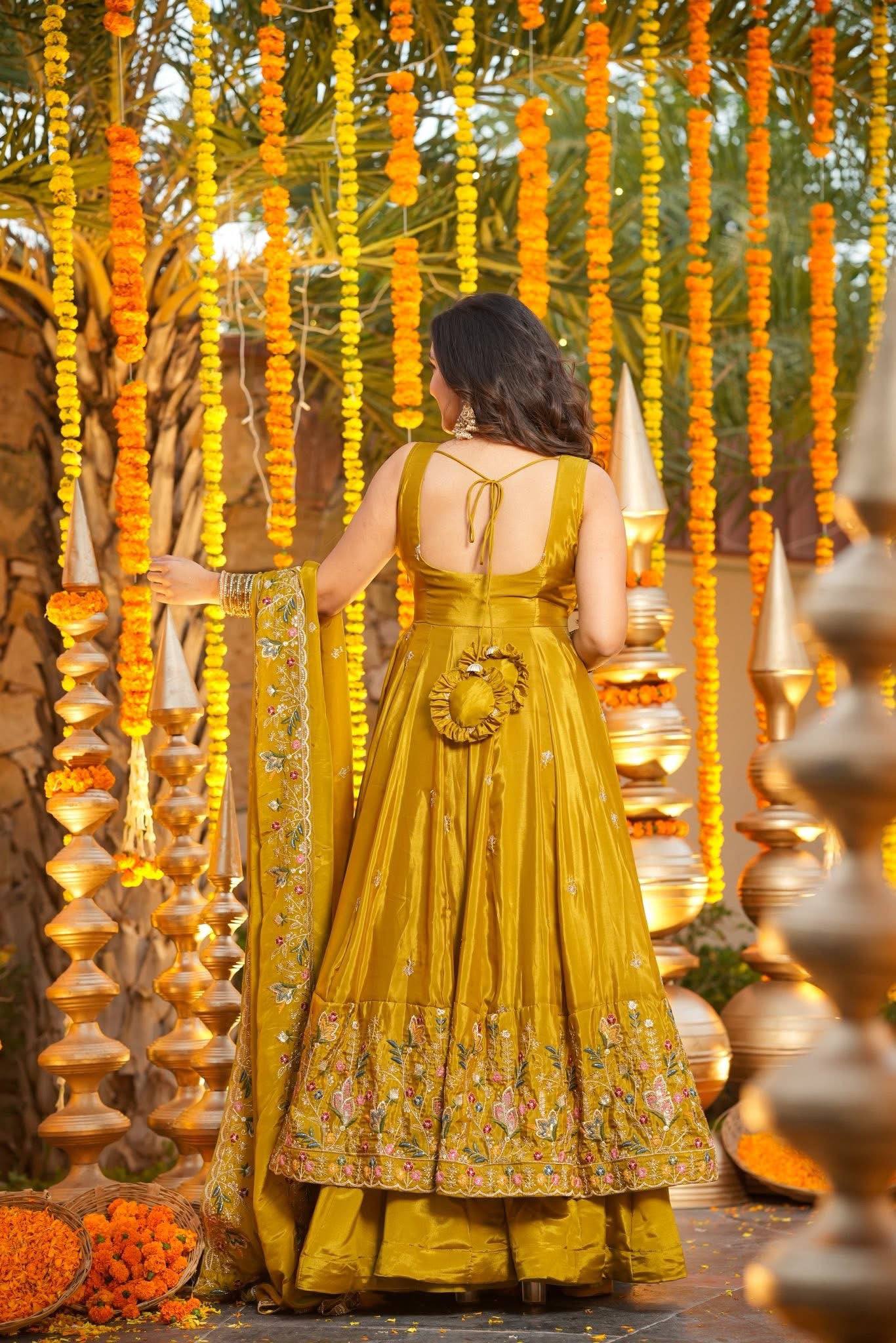 Festive Royalty Wine Anarkali Set